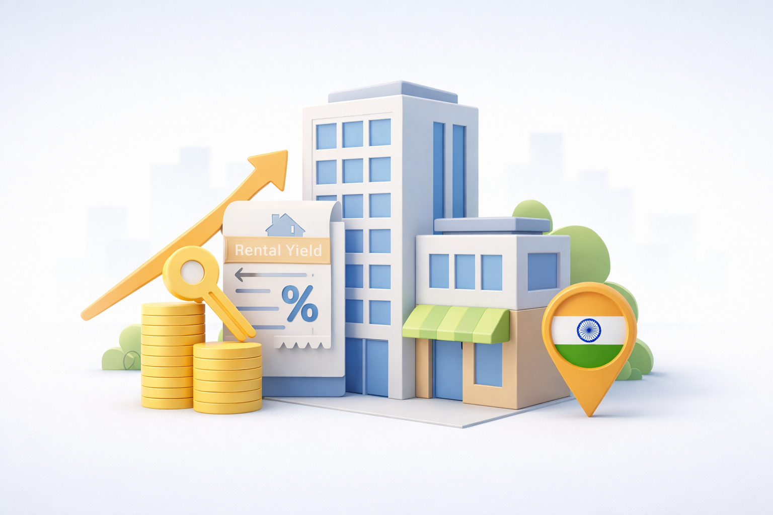 Commercial Property Rental Yield in India